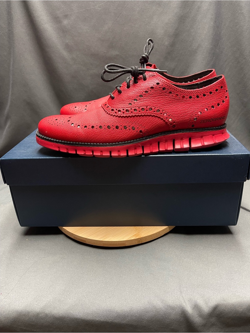 Men’s Cole Haan Red Zerogrand Wing Oxford - Size 7.5M